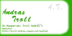 andras troll business card